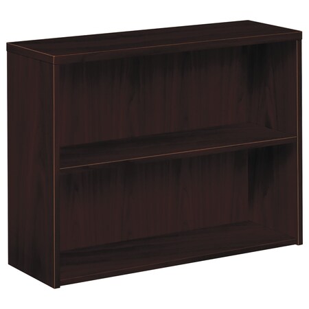 Hon Laminate Bookcase, Two-Shelf, 36w x 13-1/8d x 29-5/8h, Mahogany H105532.NN